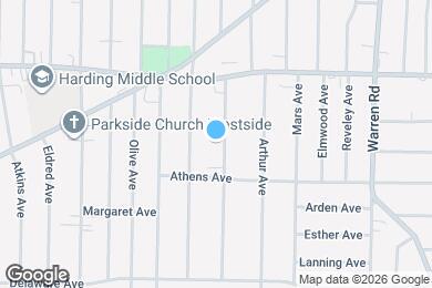 Map image of the property - 2066 Lakeland Ave