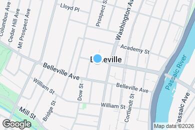 Map image of the property - 121 Rutgers St