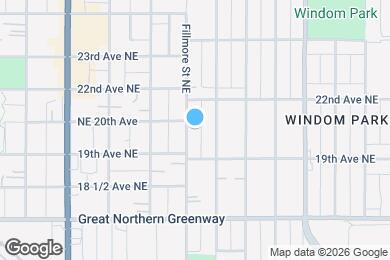 Map image of the property - 1931 Fillmore St NE