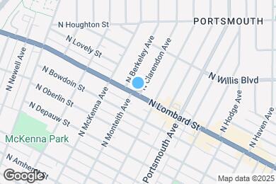 Map image of the property - 5605 N Lombard St