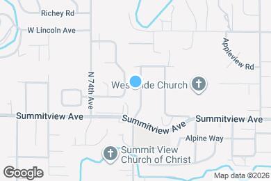 Map image of the property - 206 N 72nd Ave