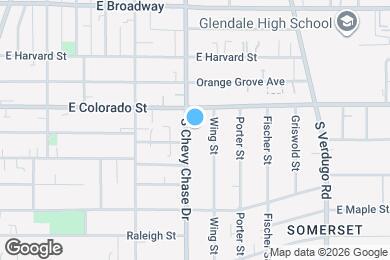 Map image of the property - 318-320 S Chevy Chase Dr