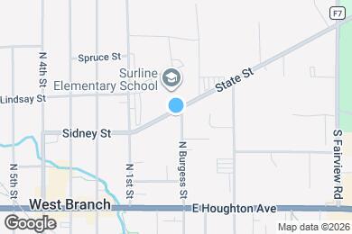 Map image of the property - 279 N Burgess St