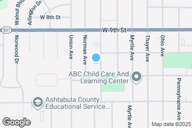 Map image of the property - 1027 Allen Ave
