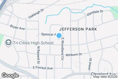 Map image of the property - 1233 Jefferson Ave