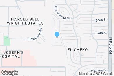 Map image of the property - 680 N Mann Ave