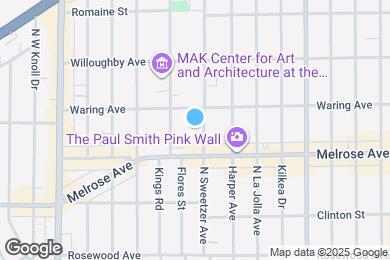 Map image of the property - 735 N Sweetzer Ave