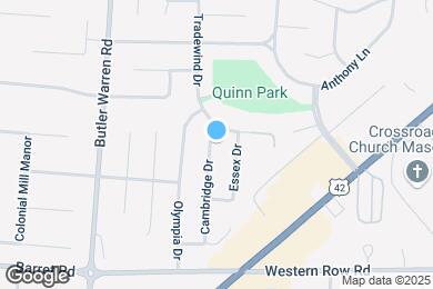 Map image of the property - 928 Cambridge Dr