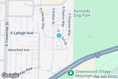 Map image of the property - 3854 S Dayton Way