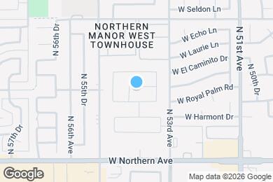 Map image of the property - 5411 W Royal Palm Rd