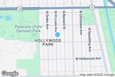 Map image of the property - 5819 N Saint Louis Ave