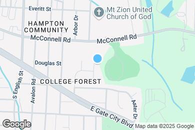 Map image of the property - 1109 Maury Ln