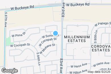 Map image of the property - 8306 W Cocopah St