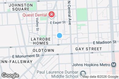 Map image of the property - 819 Aisquith St