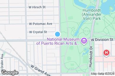 Map image of the property - 1204 N Kedzie Ave