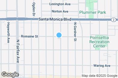 Map image of the property - 945 N Curson Ave
