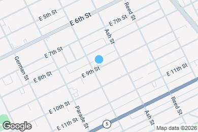 Map image of the property - 514 E 9th St