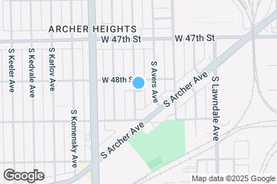 Map image of the property - 4815 S Springfield Ave