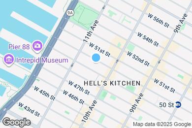 Map image of the property - 524 W 50th St