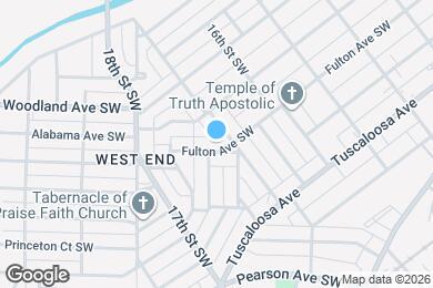 Map image of the property - 1656 Fulton Ave SW