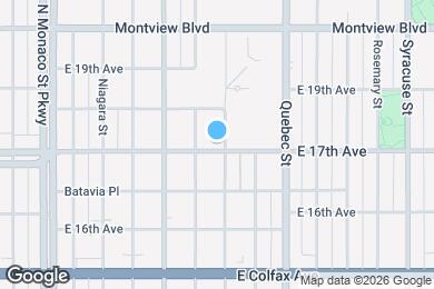 Map image of the property - 7023 E 17th Ave
