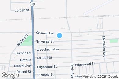 Map image of the property - This beautifully updated 3-bedroom, 1-bath single-family home is ready for move-in!