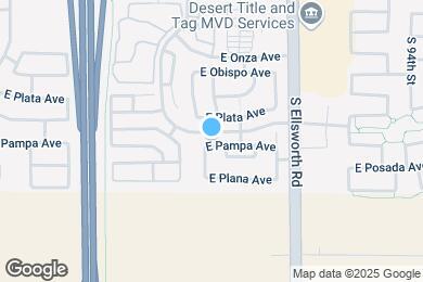 Map image of the property - 9032 E Pampa Ave