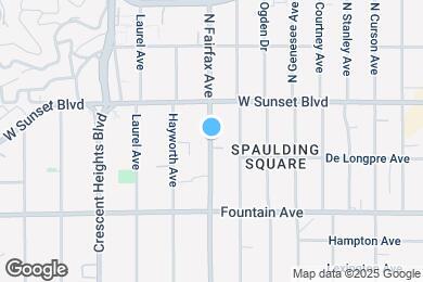 Map image of the property - 1440 N Fairfax Ave