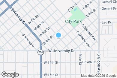 Map image of the property - 818 S Avenue A