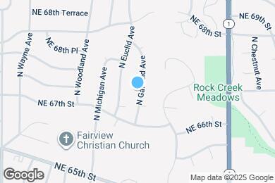 Map image of the property - 6724 N Garfield Ave