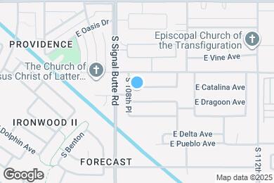Map image of the property - 10843 E Catalina Ave