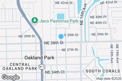 Map image of the property - 1399 NE 38th St