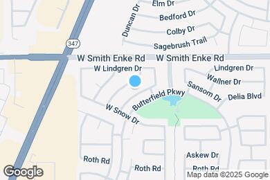 Map image of the property - 21004 N Sansom Dr