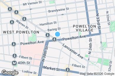 Map image of the property - 3707 Powelton Ave