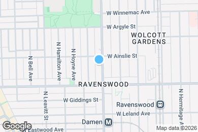 Map image of the property - 4838 N Damen Ave