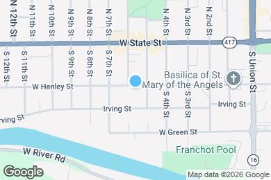 Map image of the property - 611 W Henley St