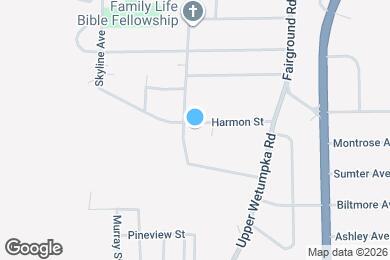 Map image of the property - 2006 Harmon St