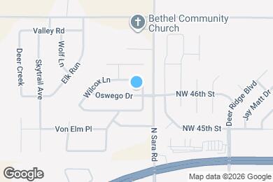 Map image of the property - 1353 Oswego Dr