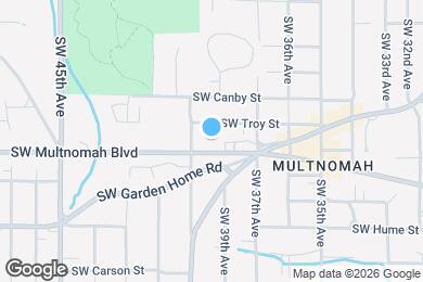 Map image of the property - 3925 SW Multnomah Blvd