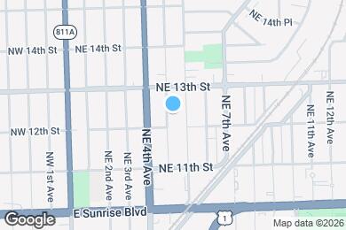 Map image of the property - 1212 NE 5th Ave