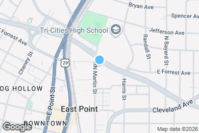 Map image of the property - 1488 E Forrest Ave