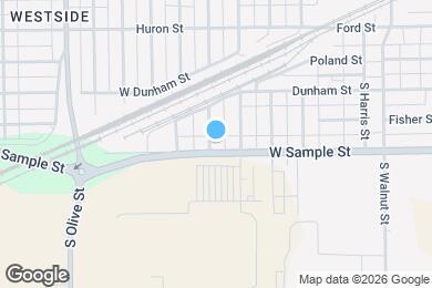 Map image of the property - 1821 W Sample St