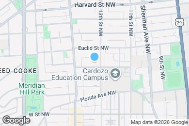 Map image of the property - 1307 Clifton St NW