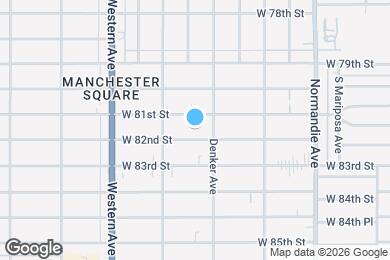 Map image of the property - 1625 W 82nd St