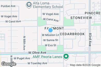 Map image of the property - 8560 W Mission Ln