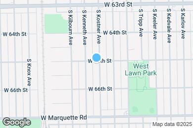 Map image of the property - 6504 S Kostner Ave