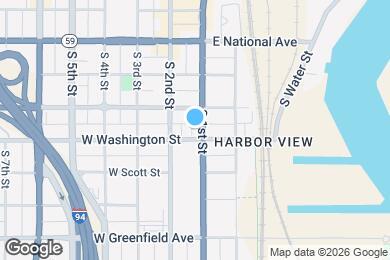 Map image of the property - 1031 S 1st St