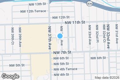 Map image of the property - 814 NW 36th Ave