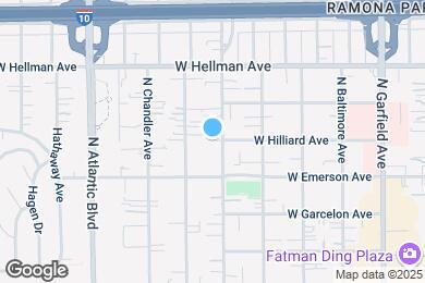 Map image of the property - 431 N Ynez Ave