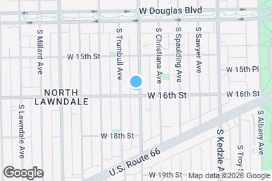 Map image of the property - 1554 S Homan Ave